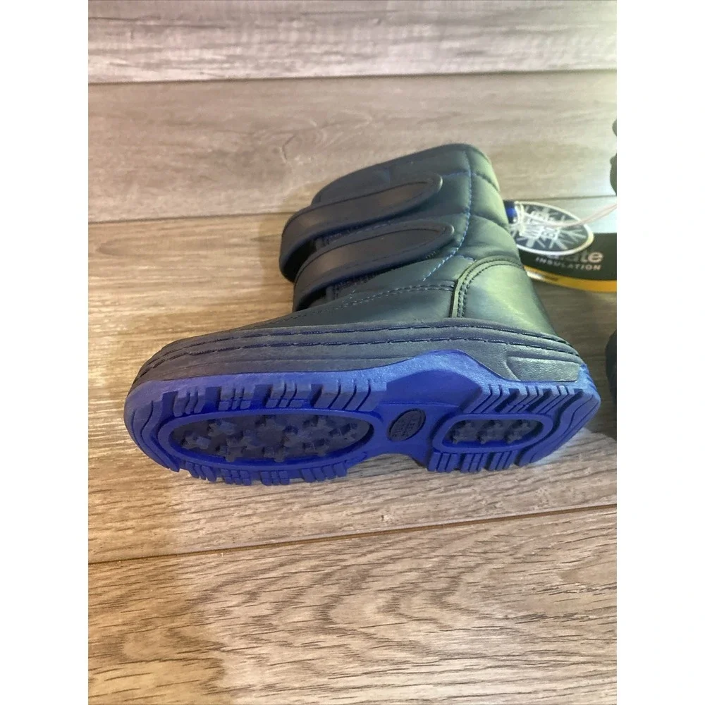 Falls Creek‎ Infant Sz 7 Snow Boots Dk Blue Thinsulate NWT